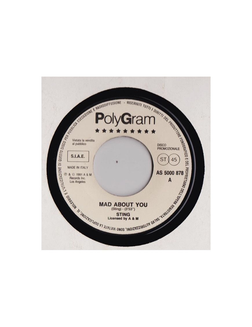 Mad About You Touch Me All Night Long [Sting,...] - Vinyl 7", 45 RPM, Promo, Stereo [product.brand] 1 - Shop I'm Jukebox 