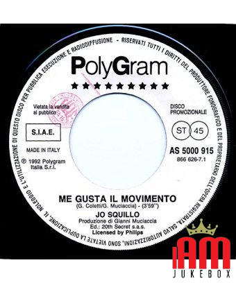 Me Gusta Il Movimento L'Amore Va Oltre [Jo Squillo,...] - Vinyl 7", 45 RPM, Promo [product.brand] 1 - Shop I'm Jukebox 