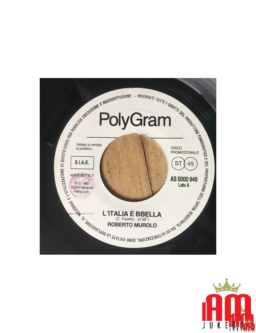  Italy Is Beautiful I No Longer Know Who To Believe [Roberto Murolo,...] - Vinyl 7", 45 RPM, Promo [product.brand] 1 - Shop I'm 