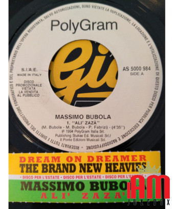 Alì Zazà Dream On Dreamer [Massimo Bubola,...] – Vinyl 7", 45 RPM, Promo [product.brand] 1 - Shop I'm Jukebox 