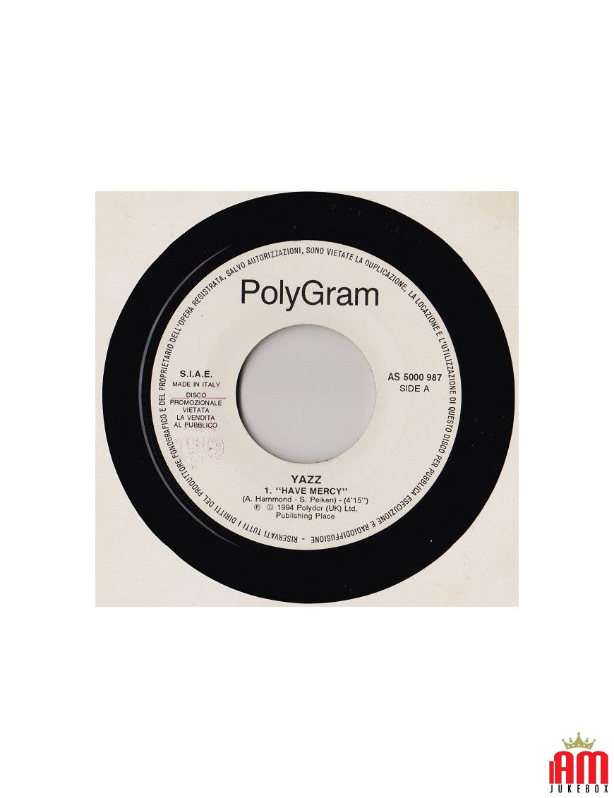 Have Mercy Spoonman [Yazz,...] - Vinyl 7", 45 RPM, Promo [product.brand] 1 - Shop I'm Jukebox 