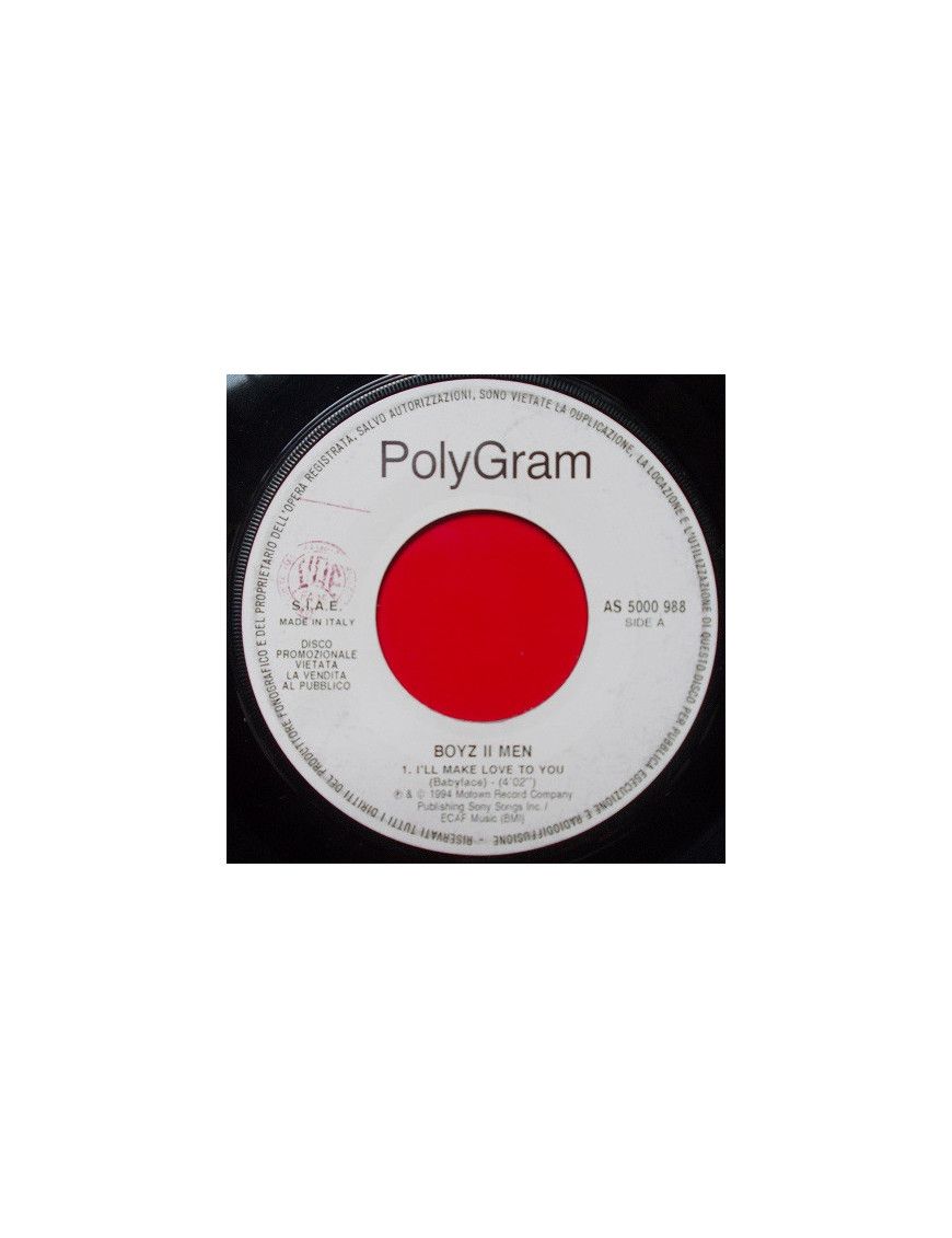 I'll Make Love To You Crazy For You [Boyz II Men,...] - Vinyl 7", 45 RPM, Promo [product.brand] 1 - Shop I'm Jukebox 