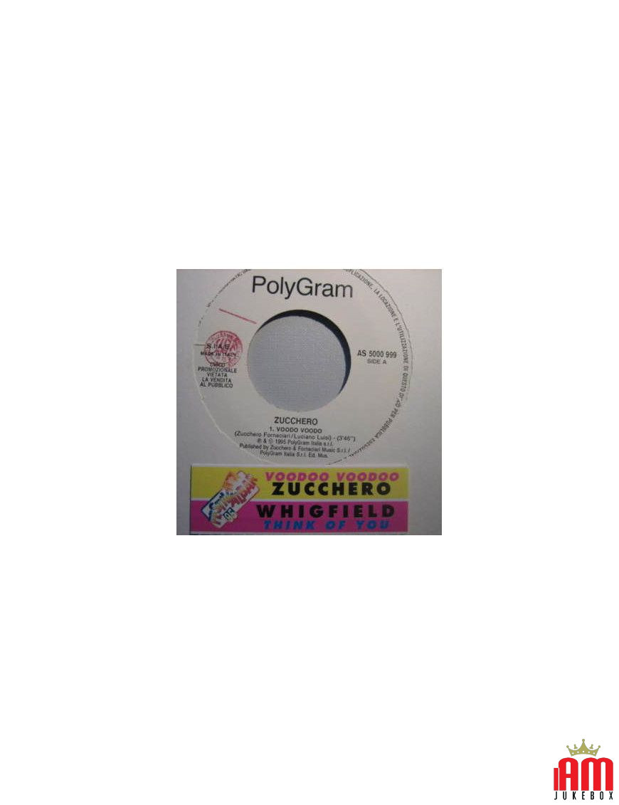 Voodoo Voodoo Think Of You [Zucchero,...] – Vinyl 7", 45 RPM, Promo [product.brand] 1 - Shop I'm Jukebox 