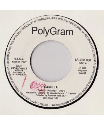 Comment je voudrais te trahir Clean Face [Camilla (3),...] - Vinyl 7", 45 RPM, Promo [product.brand] 1 - Shop I'm Jukebox 