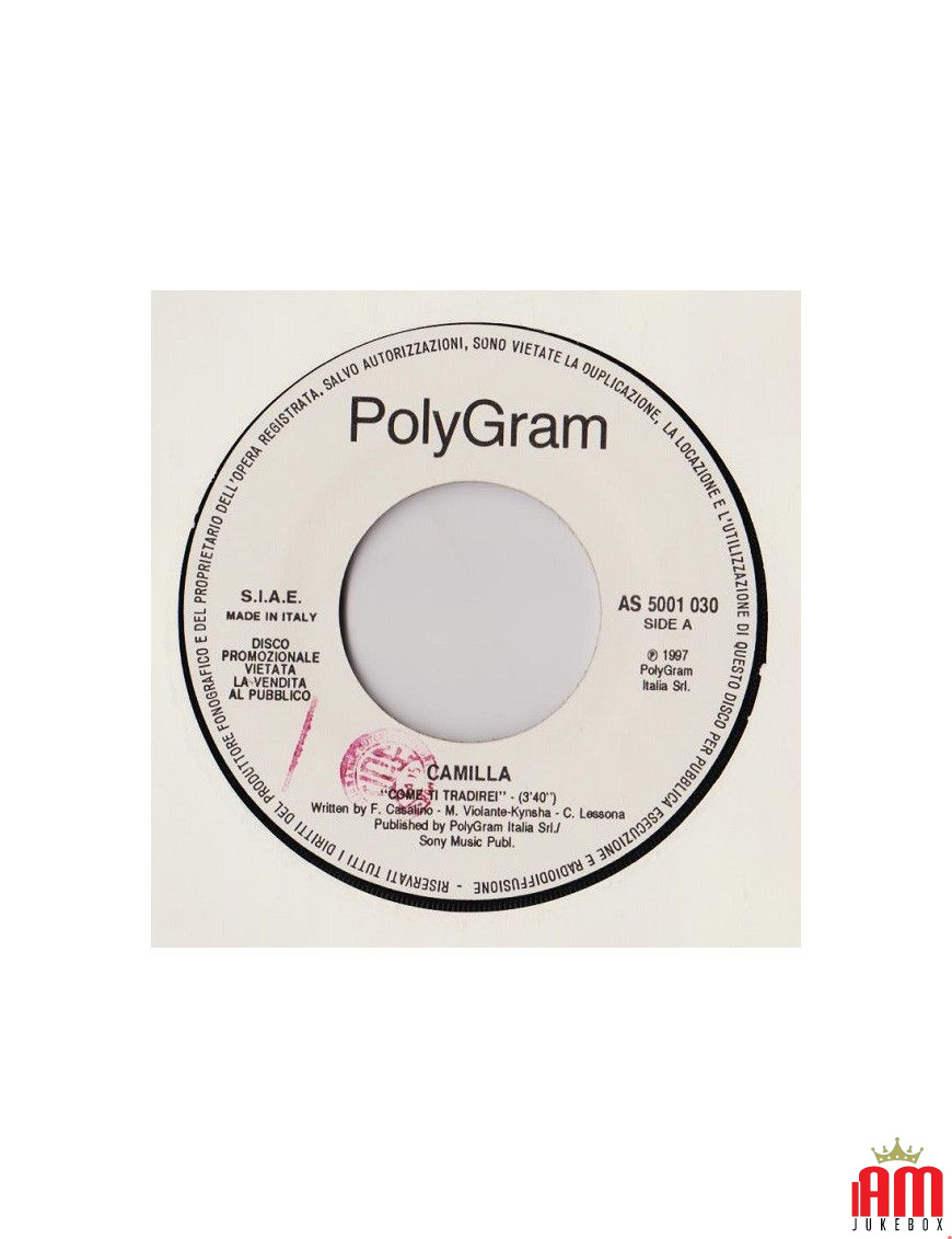 How I would betray you clean face [Camilla (3),...] – Vinyl 7", 45 RPM, Promo [product.brand] 1 - Shop I'm Jukebox 