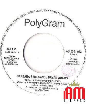 I Finally Found Someone Bella Bambola [Barbra Streisand,...] - Vinyl 7", 45 RPM, Promo [product.brand] 1 - Shop I'm Jukebox 