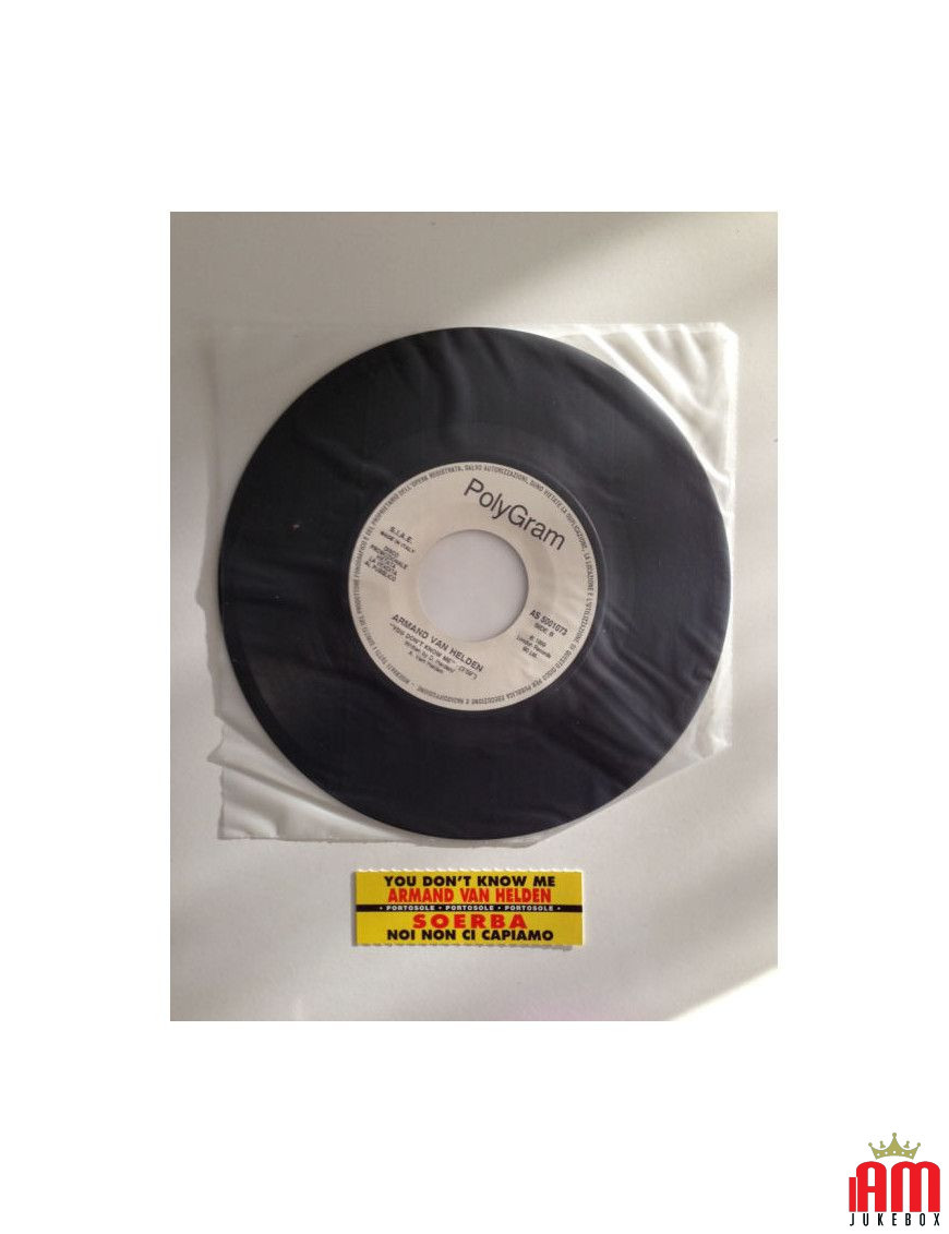 Noi Non Ci Capiamo You Don't Know Me [Soerba,...] - Vinyl 7", 45 RPM, Promo [product.brand] 1 - Shop I'm Jukebox 