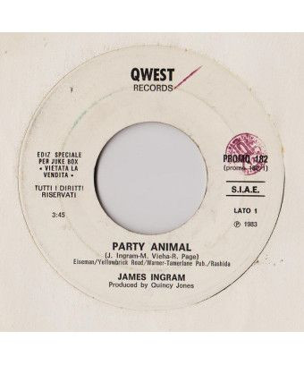 Party Animal Africa (Voodoo Master) [James Ingram,...] – Vinyl 7", 45 RPM, Jukebox [product.brand] 1 - Shop I'm Jukebox 