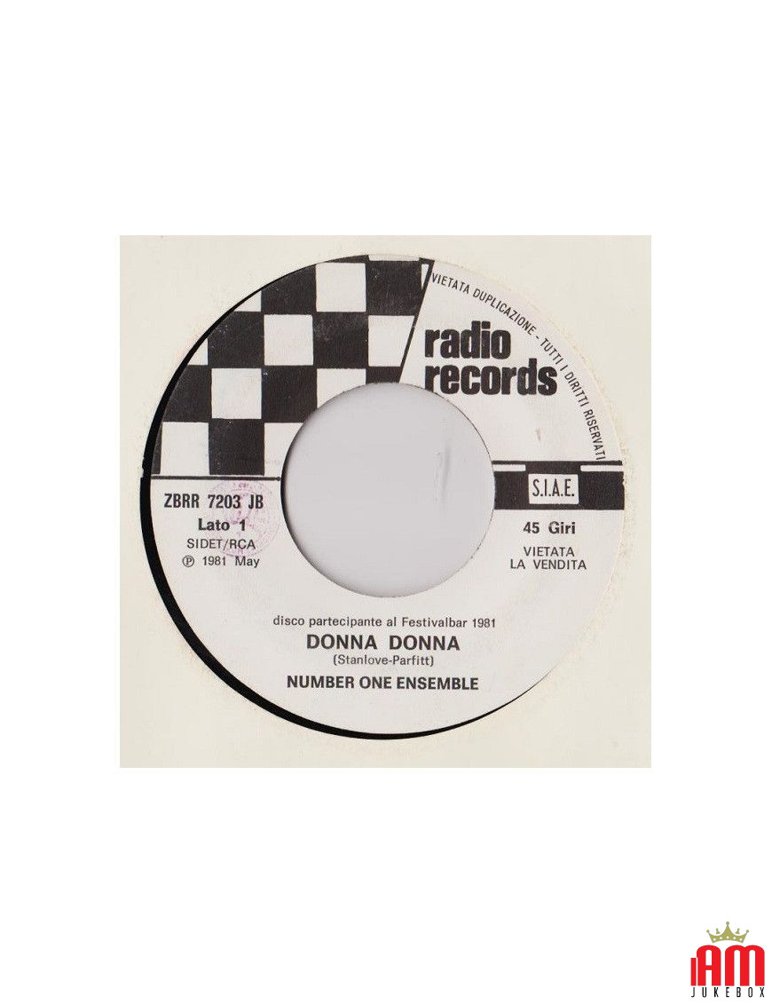 Donna Donna I'll Give You A Smile [Number One Ensemble,...] - Vinyl 7", 45 RPM, Jukebox [product.brand] 1 - Shop I'm Jukebox 