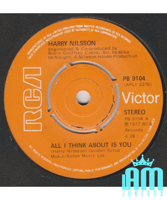 Tout ce à quoi je pense, c'est toi [Harry Nilsson] - Vinyl 7", Single, 45 tours [product.brand] 1 - Shop I'm Jukebox 