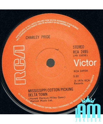 Mississippi Cotton Picking Delta Town [Charley Pride] - Vinyle 7", 45 tours [product.brand] 1 - Shop I'm Jukebox 