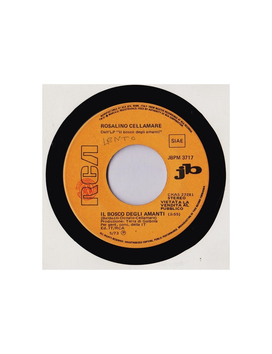 The Woods of Lovers Definitely You [Rosalino Cellamare,...] – Vinyl 7", 45 RPM, Jukebox, Stereo [product.brand] 1 - Shop I'm Juk