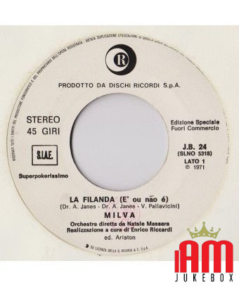 La Filanda Fino A Non Poterne Più [Milva,...] - Vinyl 7", 45 RPM, Promo [product.brand] 1 - Shop I'm Jukebox 