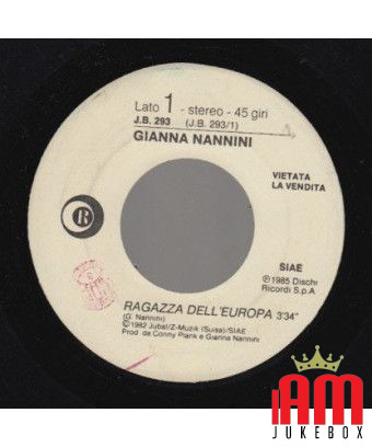 Girl From Europe And Then Go [Gianna Nannini,...] – Vinyl 7", 45 RPM, Promo [product.brand] 1 - Shop I'm Jukebox 