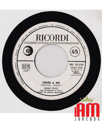 Croyez en moi [Bobby Solo] - Vinyl 7", 45 RPM, Promo [product.brand] 1 - Shop I'm Jukebox 