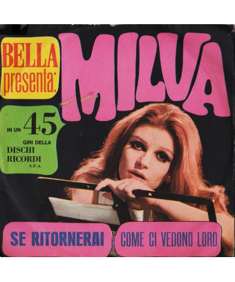If You Return As They See Us [Milva] – Vinyl 7", 45 RPM, Promo [product.brand] 1 - Shop I'm Jukebox 
