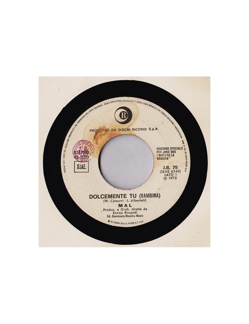 Dolcemente Tu (Bambina) Paloma Blanca [Mal,...] – Vinyl 7", 45 RPM, Jukebox [product.brand] 1 - Shop I'm Jukebox 