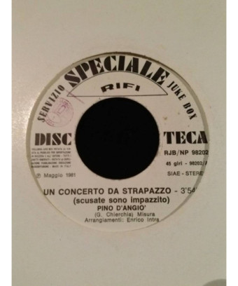 A Strapazzo Concert Easy Song [Pino D'Angiò,...] – Vinyl 7", 45 RPM, Jukebox [product.brand] 1 - Shop I'm Jukebox 