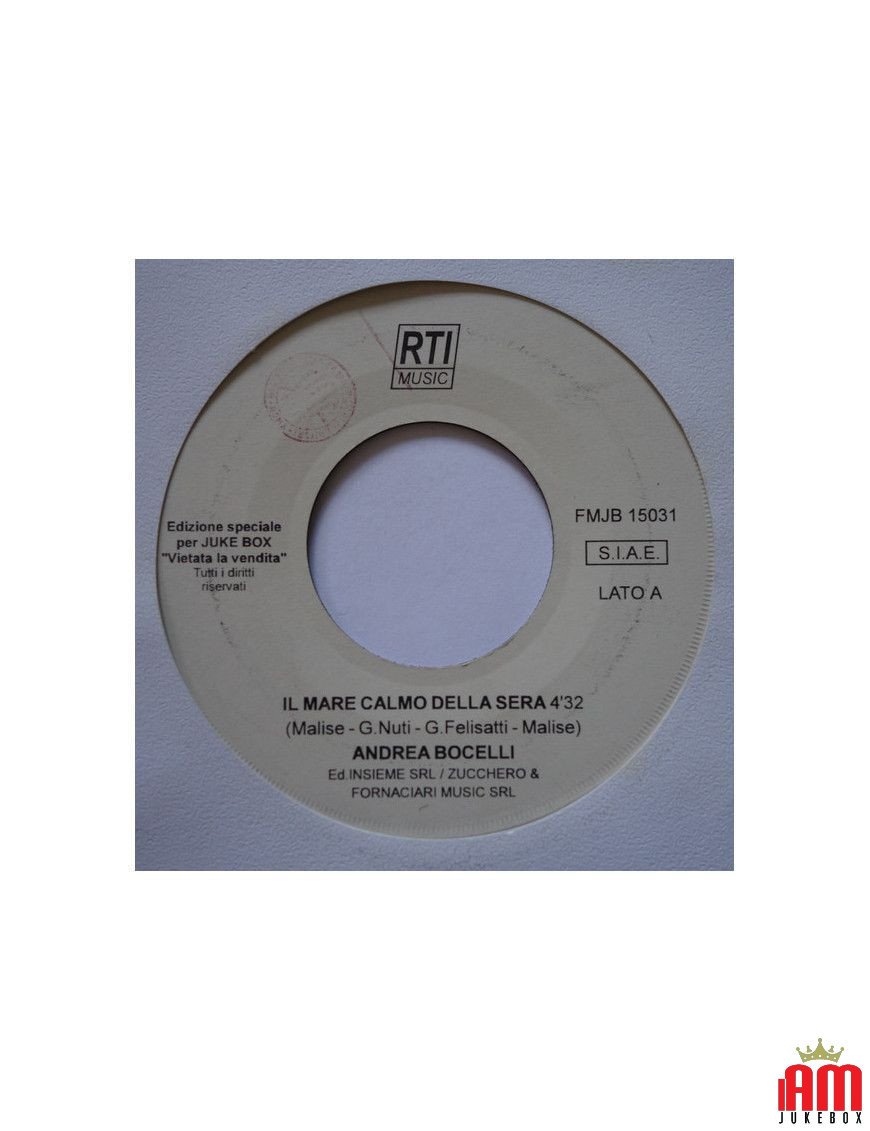 Il Mare Calmo Della Sera Maledette Malelingue [Andrea Bocelli,...] - Vinyl 7", 45 RPM, Jukebox [product.brand] 1 - Shop I'm Juke