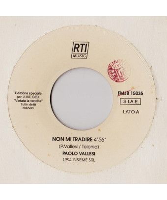 Ne me trahissez pas ensemble sans paroles [Paolo Vallesi,...] - Vinyl 7", 45 RPM, Jukebox [product.brand] 1 - Shop I'm Jukebox 