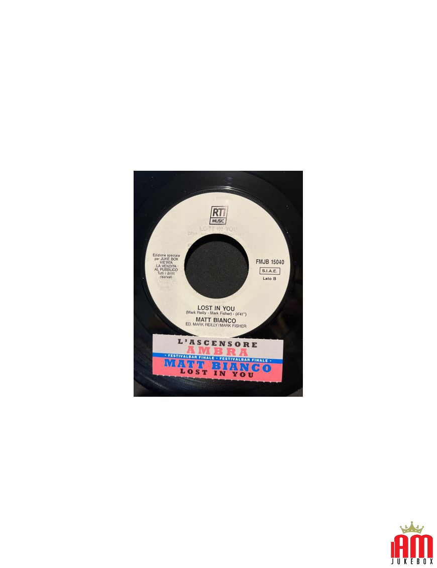 The Elevator Lost In You [Ambra,...] – Vinyl 7", 45 RPM, Promo [product.brand] 1 - Shop I'm Jukebox 