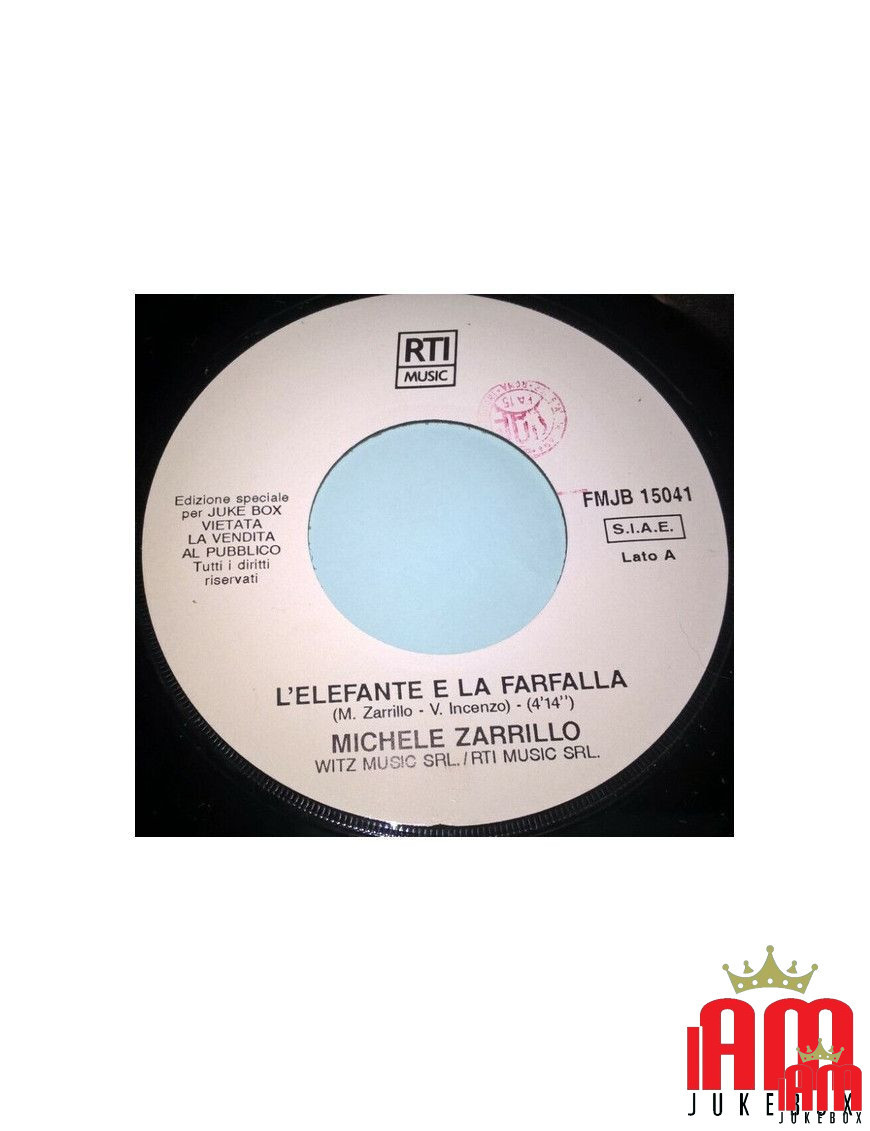 L'Elefante E La Farfalla Sulla Porta [Michele Zarrillo,...] - Vinyl 7", 45 RPM, Jukebox [product.brand] 1 - Shop I'm Jukebox 