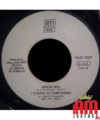 Amor Mio Notturno Fiorentino [I Cugini Di Campagna,...] - Vinyl 7", 45 RPM, Jukebox [product.brand] 1 - Shop I'm Jukebox 