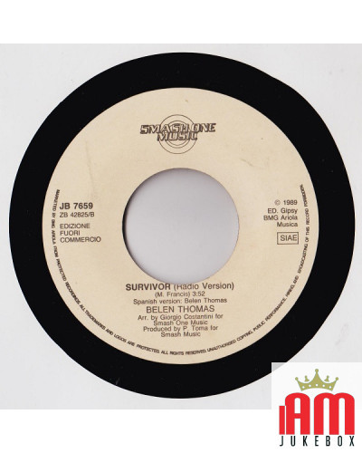 Survivor (Radio Version) Figlio Della Luna [Belen Thomas,...] - Vinyle 7", 45 RPM, Promo [product.brand] 1 - Shop I'm Jukebox 