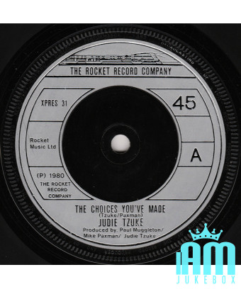 Les choix que vous avez faits [Judie Tzuke] - Vinyl 7", Single, 45 RPM [product.brand] 1 - Shop I'm Jukebox 