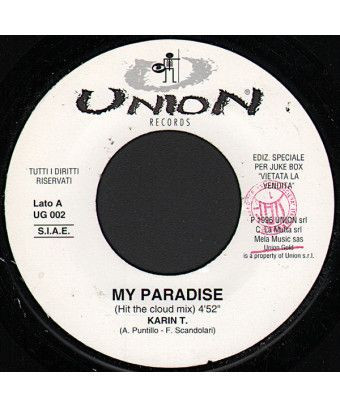 Mon paradis, je te sens [Karin T.] - Vinyl 7", 45 RPM, Single, Jukebox, Promo [product.brand] 1 - Shop I'm Jukebox 