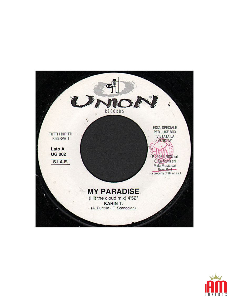 My Paradise I Feel You [Karin T.] - Vinyl 7", 45 RPM, Single, Jukebox, Promo [product.brand] 1 - Shop I'm Jukebox 