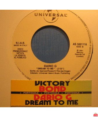 Victory Dream To Me [Bond (3),...] – Vinyl 7", 45 RPM, Jukebox, Promo [product.brand] 1 - Shop I'm Jukebox 