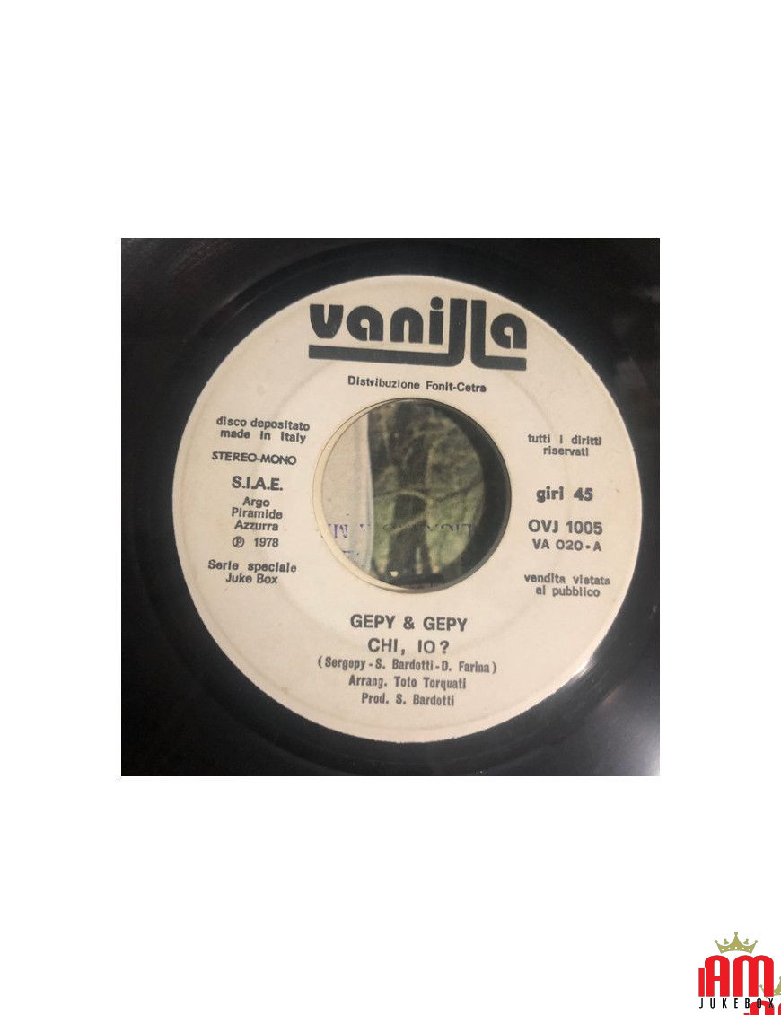 Qui, moi ? Gli Amori Fini [Gepy & Gepy,...] - Vinyle 7", 45 Tours, Jukebox [product.brand] 1 - Shop I'm Jukebox 