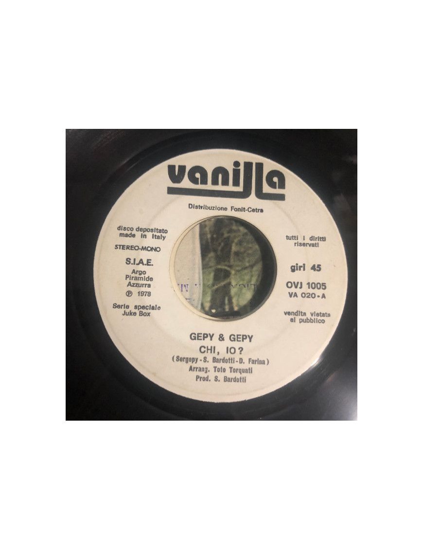 Wer, ich? Gli Amori Finiti [Gepy & Gepy,...] – Vinyl 7", 45 RPM, Jukebox [product.brand] 1 - Shop I'm Jukebox 