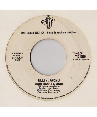 Main Dans La Main   Malinconia [Elli & Jacno,...] - Vinyl 7", 45 RPM, Jukebox