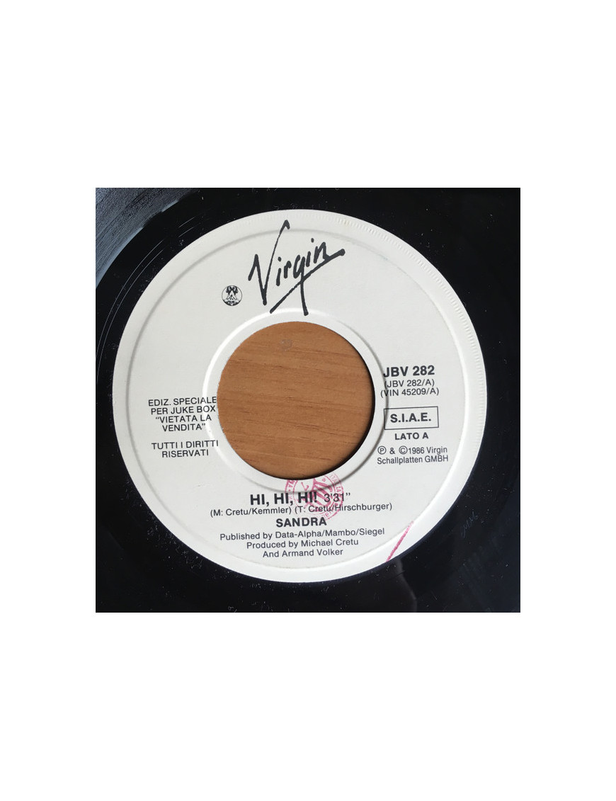 Hi! Hi! Hi!   Diamond Girl [Sandra,...] - Vinyl 7", 45 RPM, Jukebox