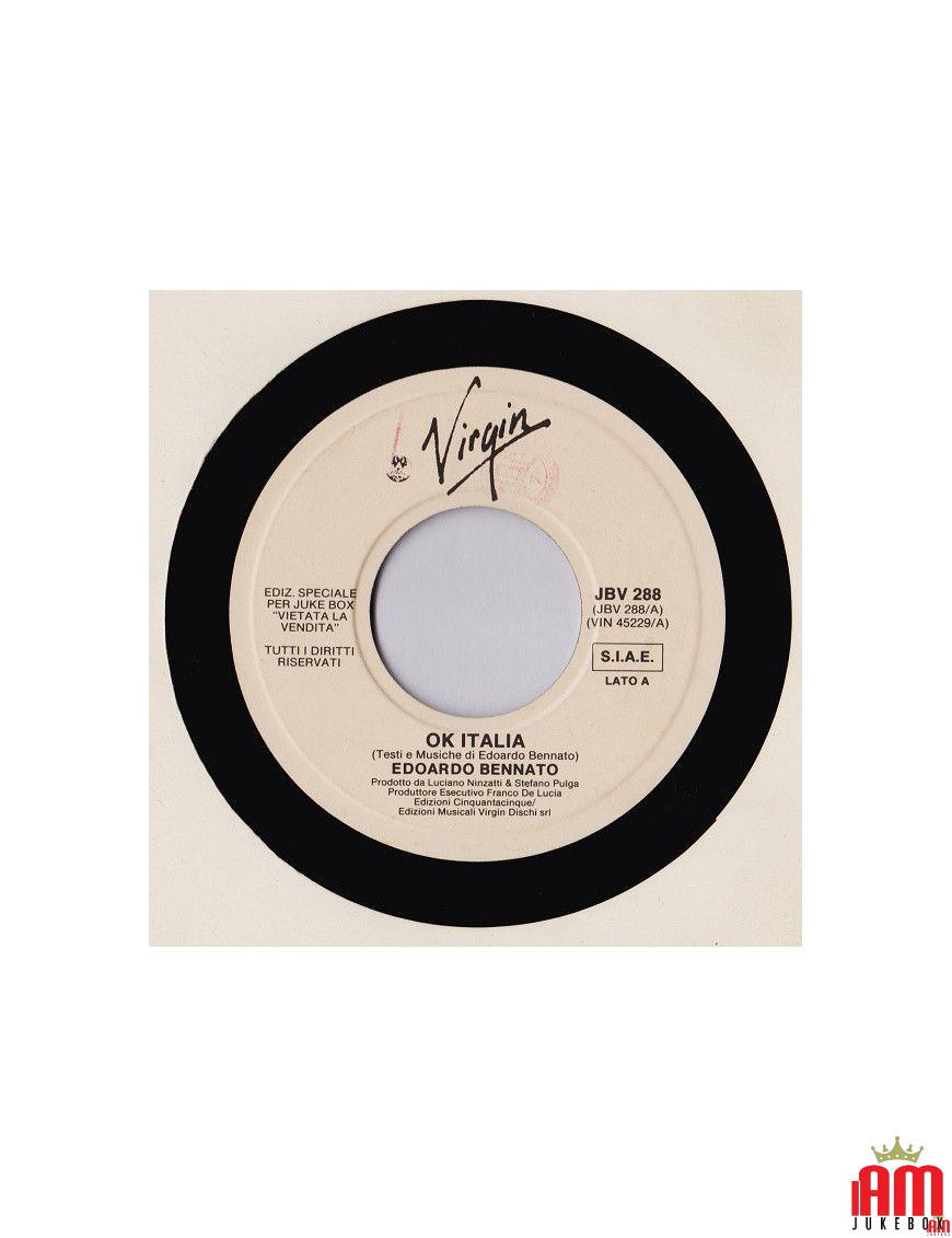 Ok Italia Heart And Soul [Edoardo Bennato,...] - Vinyl 7", 45 RPM, Jukebox [product.brand] 1 - Shop I'm Jukebox 