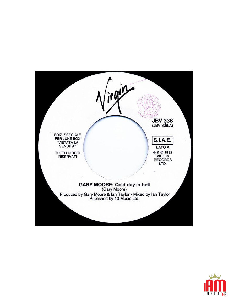 Cold Day In Hell Joy (Brand New Heavies Mix) [Gary Moore,...] - Vinyle 7", 45 RPM, Jukebox [product.brand] 1 - Shop I'm Jukebox 