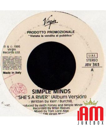 She's A River Sing It To You [Simple Minds,...] – Vinyl 7", 45 RPM, Promo [product.brand] 1 - Shop I'm Jukebox 