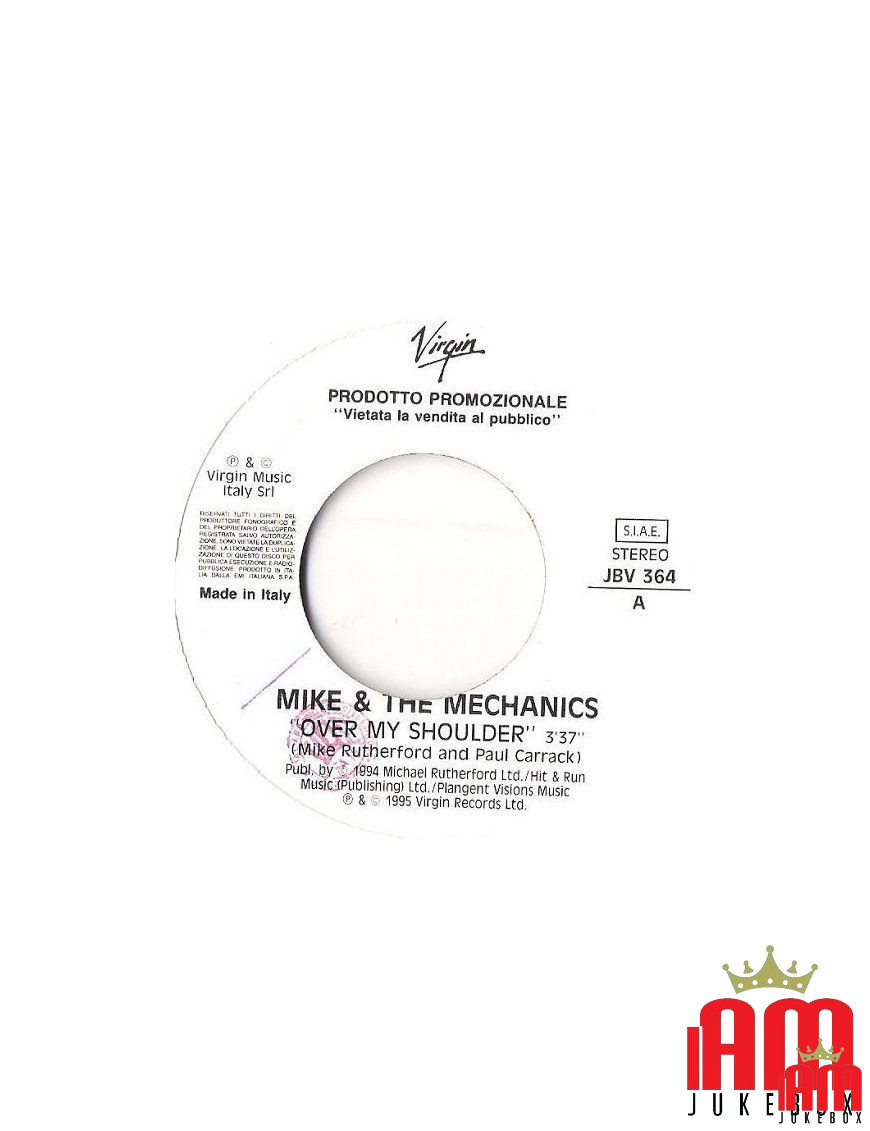 Over My Shoulder That Look In Your Eye [Mike & The Mechanics,...] - Vinyl 7", 45 RPM, Promo, Stereo [product.brand] 1 - Shop I'm