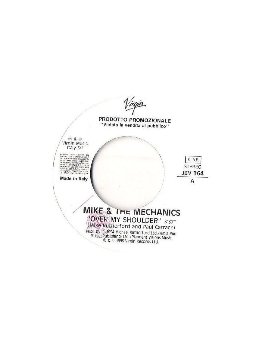 Over My Shoulder That Look In Your Eye [Mike & The Mechanics,...] – Vinyl 7", 45 RPM, Promo, Stereo [product.brand] 1 - Shop I'm