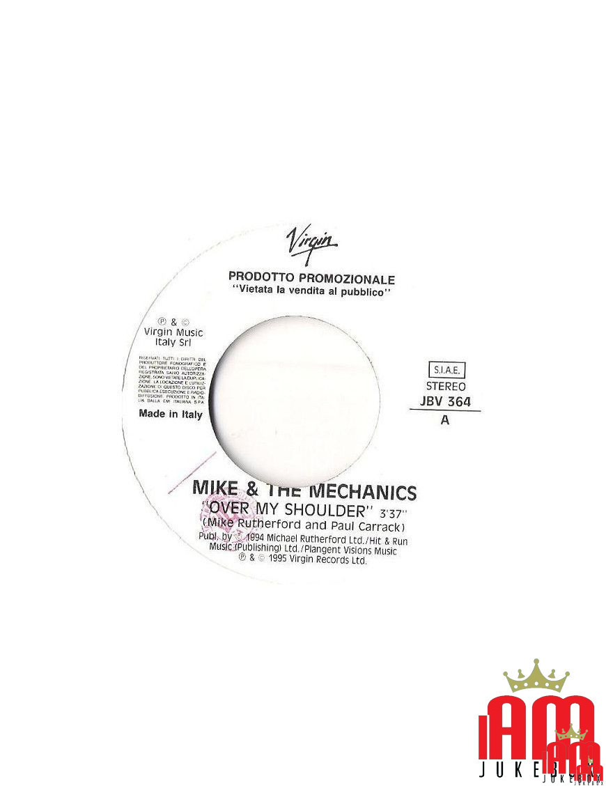 Over My Shoulder That Look In Your Eye [Mike & The Mechanics,...] - Vinyl 7", 45 RPM, Promo, Stereo [product.brand] 1 - Shop I'm