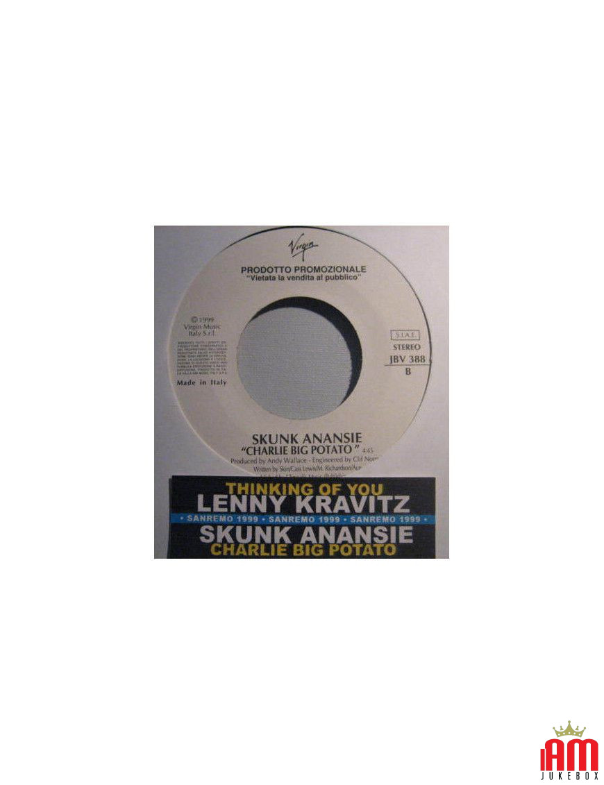 Je pense à toi Charlie Big Potato [Lenny Kravitz,...] - Vinyl 7", 45 RPM, Jukebox [product.brand] 1 - Shop I'm Jukebox 