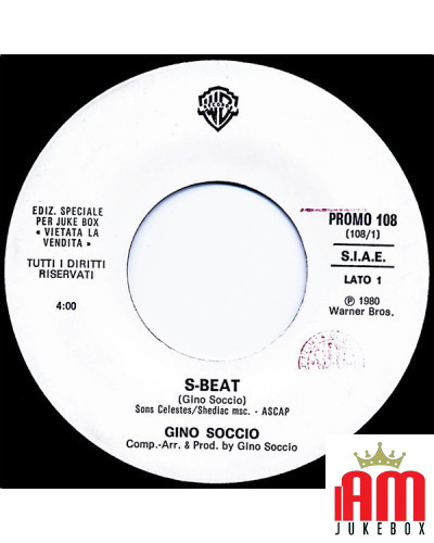 S-Beat Te Ne Vai [Gino Soccio,...] - Vinyle 7", 45 RPM, Jukebox [product.brand] 1 - Shop I'm Jukebox 