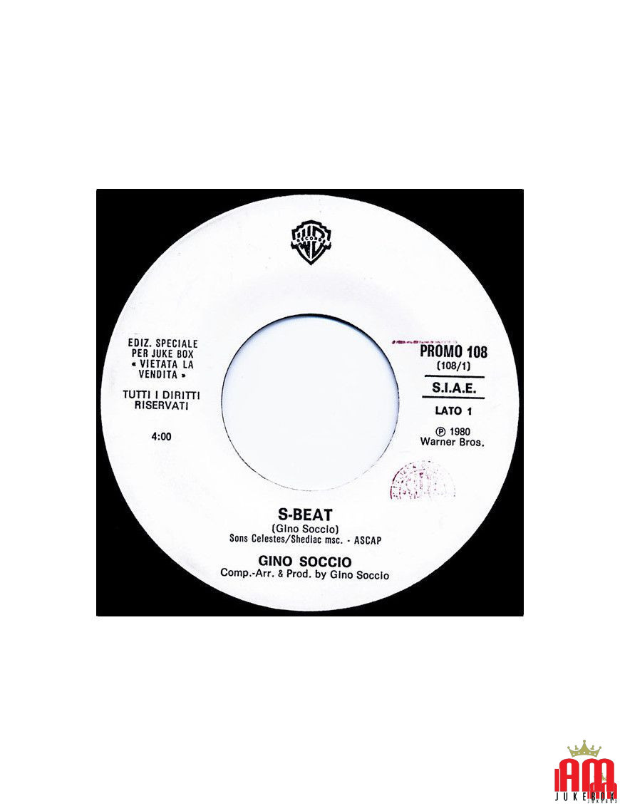 S-Beat Te Ne Vai [Gino Soccio,...] – Vinyl 7", 45 RPM, Jukebox [product.brand] 1 - Shop I'm Jukebox 