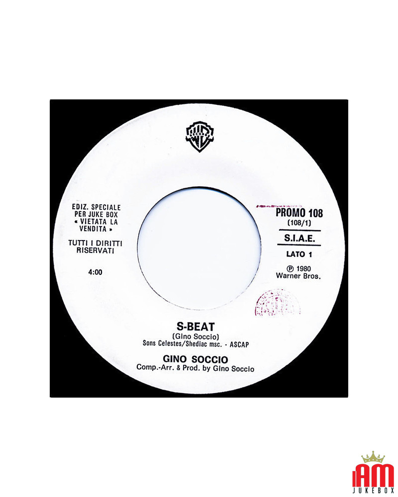 S-Beat Te Ne Vai [Gino Soccio,...] - Vinyle 7", 45 RPM, Jukebox [product.brand] 1 - Shop I'm Jukebox 