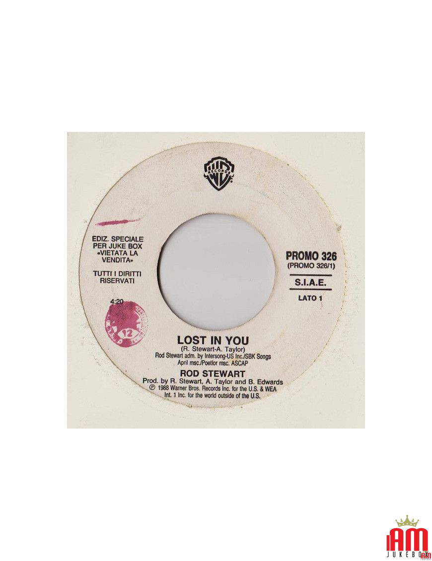 Lost In You The Blood That Moves The Body [Rod Stewart,...] – Vinyl 7", 45 RPM, Jukebox [product.brand] 1 - Shop I'm Jukebox 