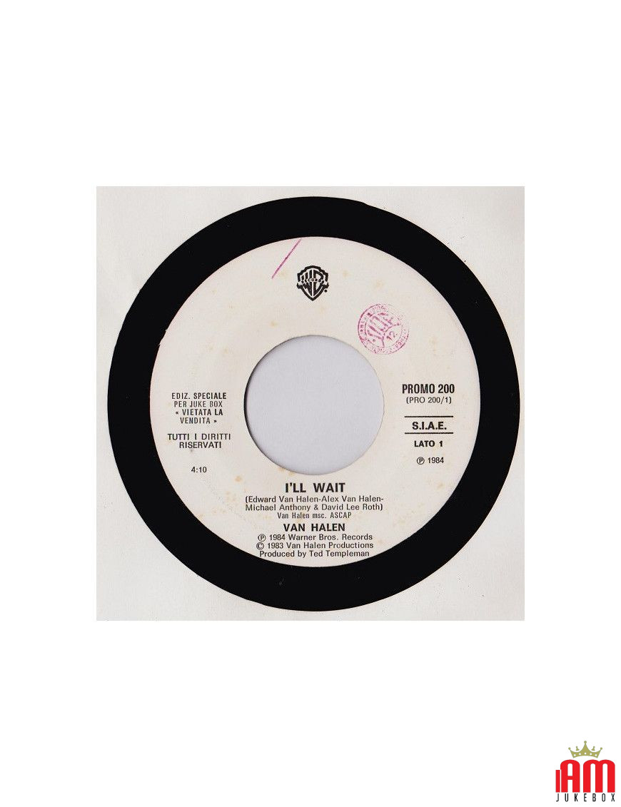 I'll Wait Sounds Like A Melody [Van Halen,...] - Vinyl 7", 45 RPM, Jukebox [product.brand] 1 - Shop I'm Jukebox 