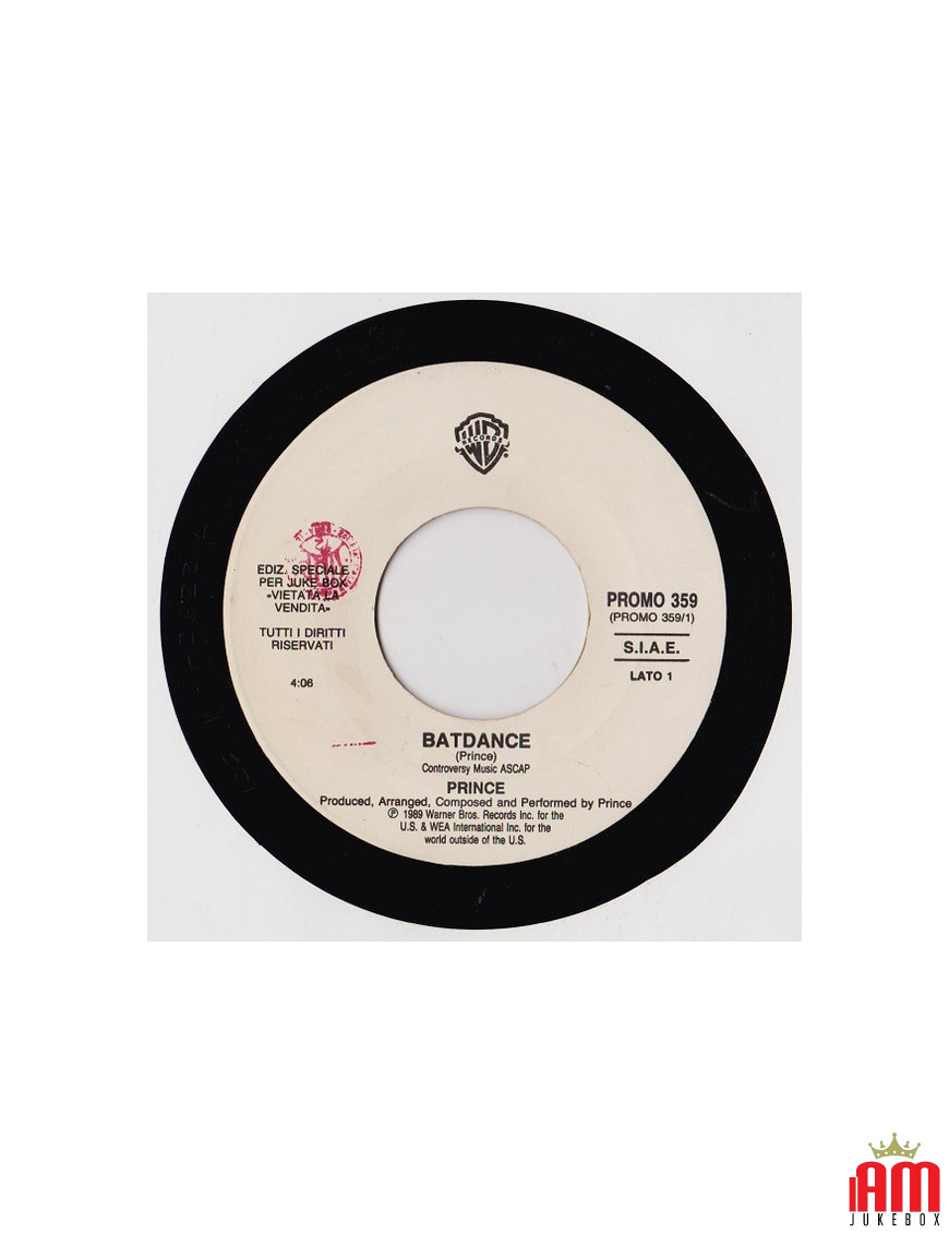 Batdance Si tu ne me connais pas maintenant [Prince,...] - Vinyl 7", 45 RPM, Jukebox