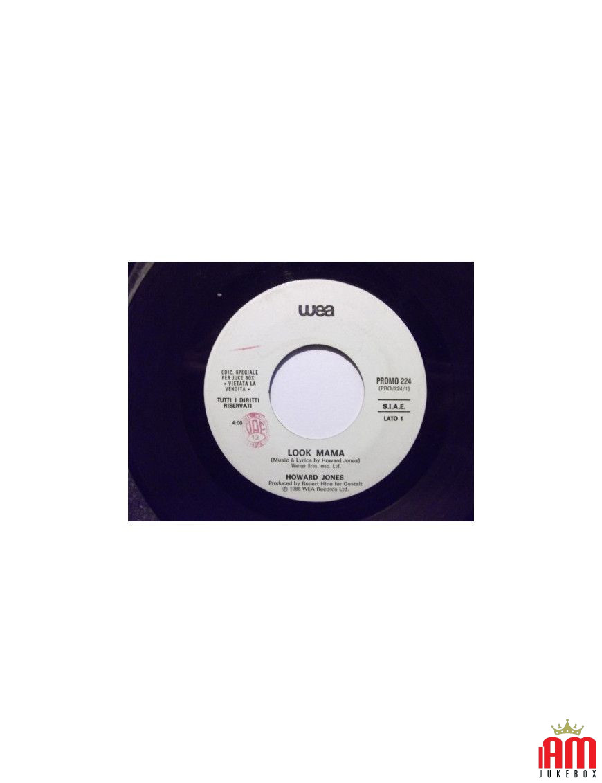 Look Mama Why Me [Howard Jones,...] - Vinyl 7", 45 RPM, Jukebox [product.brand] 1 - Shop I'm Jukebox 